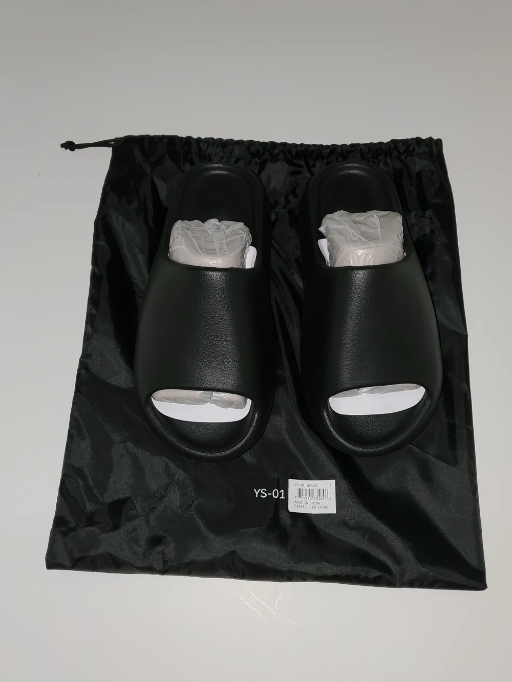 Yeezy YS-01 Black Slides Mens Size 8